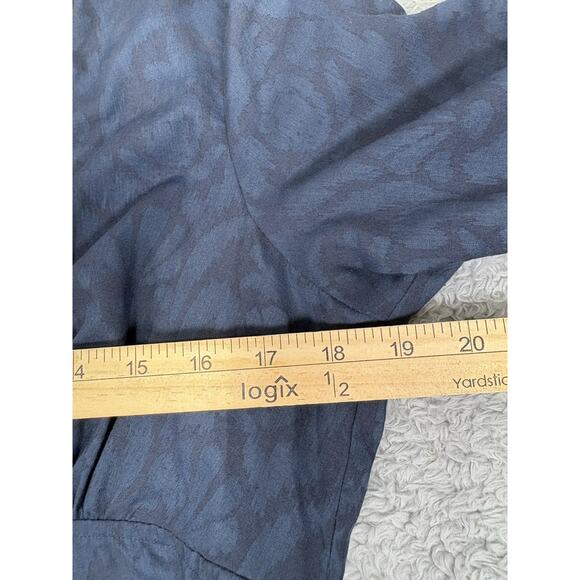 Vineyard Vines Women‎ Small Blue Tunic Cover-up V Neck Lace Trim Semi Sheer - Picture 8 of 10